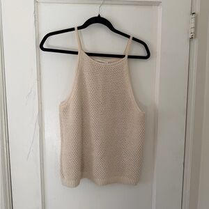 Banana Republic Cream Knit Tank Top